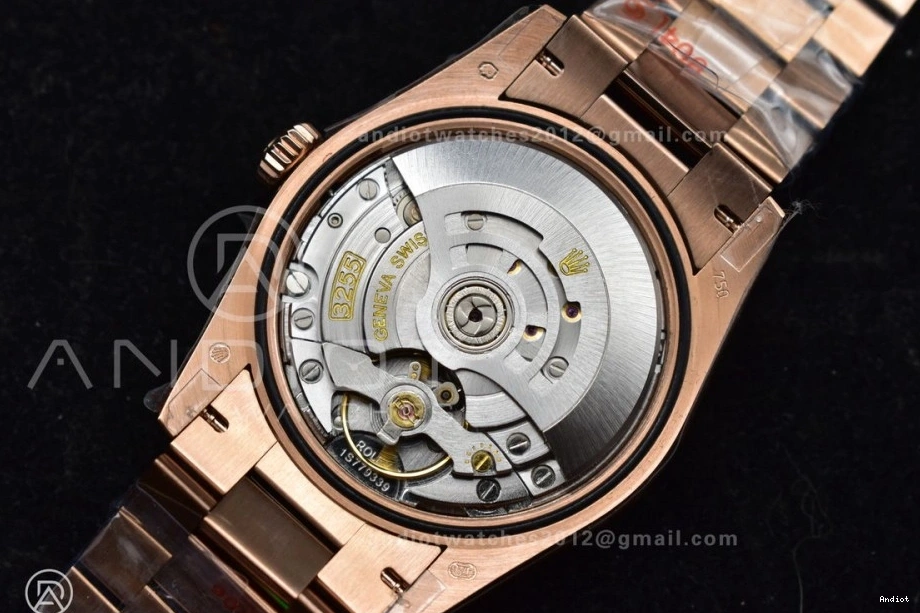 RG with Square 904L Diamond on 36 Bracelet Best Steel (Gain Silver Weight) DayDate Edition Dial President V5 QF vr3255 0310